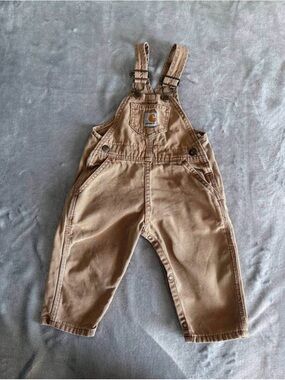 Carhartt Baby Brown Duck Canvas Overalls 18 Months